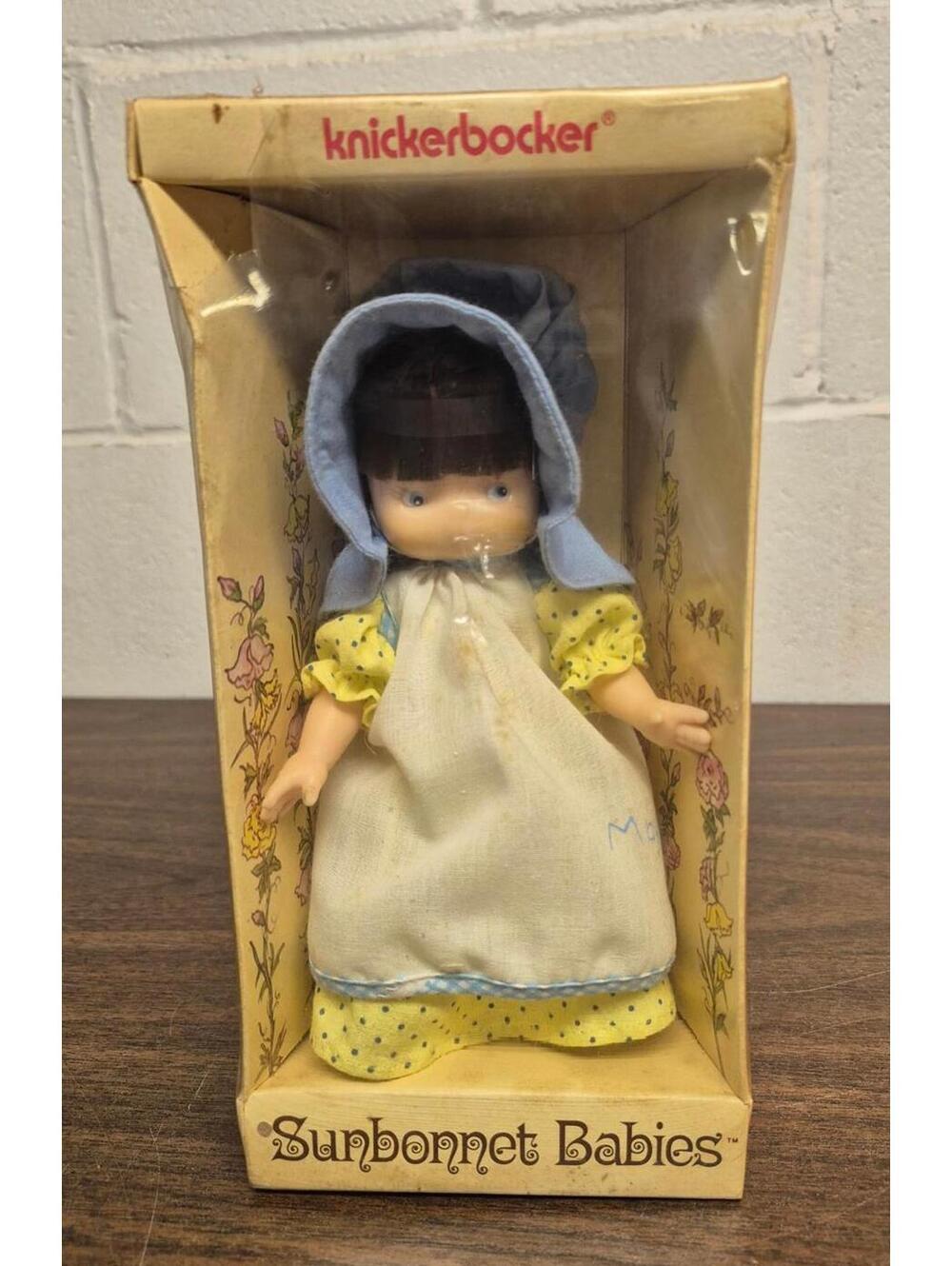 Knickerbocker Sunbonnet Babies Vintage Vinyl Doll in Original Box